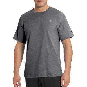 Champion Mens Classic Jersey Tee Shirt, Granite Heather, Large US
