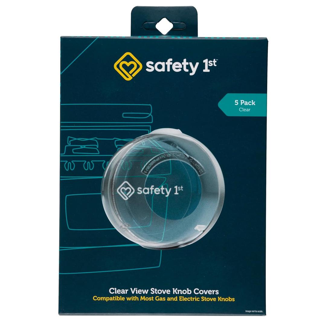 Safety 1st Child Proof Stove Knob Covers, Clear View Stove Knob Safety Covers (Set of 5)