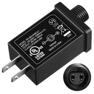 Feekoon Class 2 LED Power Supply 29V 13W Transformer, Waterproof IP44 US Plug Adapter, Seasonal Use LED Driver, Low Voltage for Christmas Tree Lighting, Holiday String Light Outdoor(1 Pack)