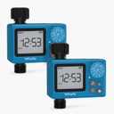 Sprinkler Timer Outdoor, Digital Pogrammable for Garden Hose, Irrigrtion Timer with Rain Delay and Manual Mode (2 Packs)
