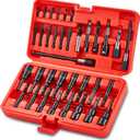 35PCS Magnetic Nut Driver Set, Nut Driver Set for Impact Drill, 1/4" Quick-Change Hex Shank | SAE & Metric | Cr-V Steel, Magnetic Screwdriver Bit W/Drill Bit Extension & Drill Bit Adapter