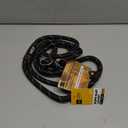 Fida Durable Slip Lead Dog Leash, 6 FT x 1/2" Heavy Duty Dog Loop Leashes, Comfortable Strong Rope Slip Leash for Large Medium Dogs, No Pull Pet Training Lead with Highly Reflective(1/2", Black)