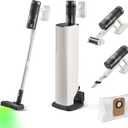 roborock H60 Hub Pro Cordless Stick Vacuum Cleaner with Auto-Empty Dock, 170AW Suction for Carpets and Pet Hair, Vacuum Cleaners with 80-Min Runtime, Anti-Tangle Brush, 140 Green LED Dust Detection