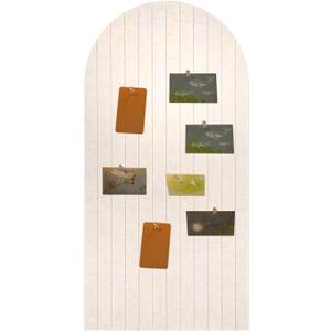 Foldable Bulletin Board 47x24 inches, 0.35" Thick Felt Wall Tiles, Large Cork Board with Adhesive Sticker, Round Edges Wall Panels for Office Bedroom Living Room, Decorative Board (Beige)