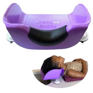 Shampoo Buddy Portable Hair Wash Basin for Children, Toddlers, Kids, Teens | Portable Shampoo Bowl for use on Bathtub or Sink (Purple)