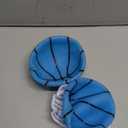 Botabee 5-Inch Glow in The Dark Small Basketball - 2 Pack Exciting Glowing Basketball Toys for Mini Hoops - Soft and Lightweight for Kids - Durable PVC Bouncy Balls - Easy-Grip Design - Blue