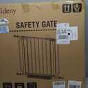 Baby Gate No Drilling, 29"-40" Auto Close Dog Gate Indoor for Doorways & Stairs, Pressure Mounted Adjustable Pet Gate, Easy Walk Through Child Gate for Children & Pets Stroller Friendly, White