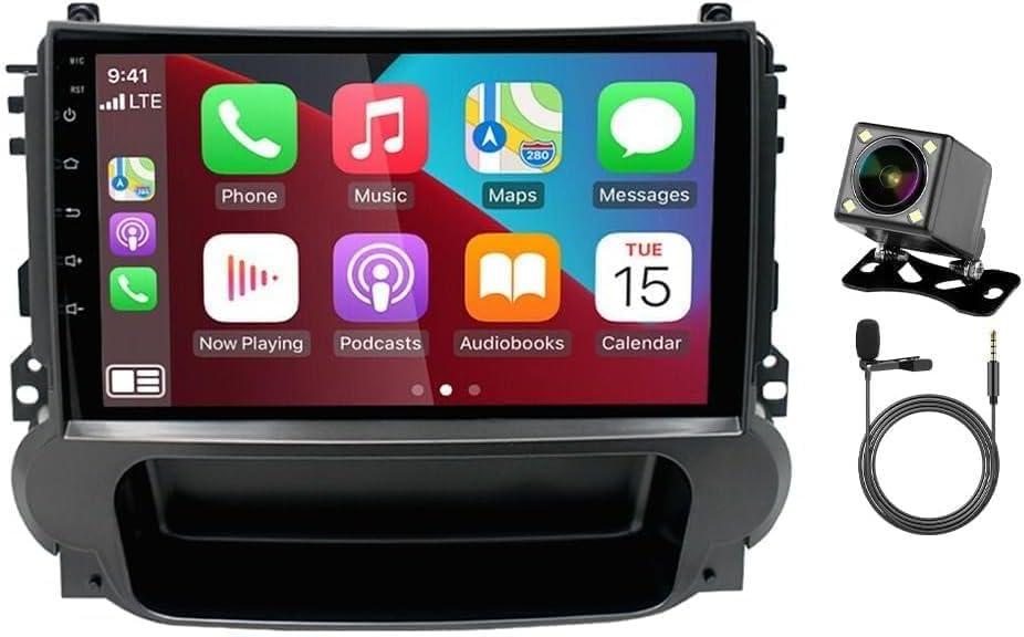 4+64GB Car Stereo Radio with Wireless Carplay Android Auto for Chevrolet Malibu 2011-2015, 9" Android 13 Touch Screen Car Radio with GPS Navi HiFi WiFi Bluetooth FM RDS+Backup Camera