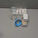 Qilery 122 Pcs Baby Shower Games Guess How Many Bears 100 Guessing Cards 20 Pencils 1 Bottle 1 Wood Standing Sign for Baby Shower Games Gender Reveal Party Decoration(Blue)