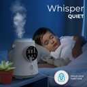 Everlasting Comfort 2.5L Top Fill Humidifier Upgraded Easy to Clean 20HR Runtime Cool Mist Air Moisturizer for Bedroom, Home, Nursery & Large Room, Whisper-Quiet Soothing Hydration for Baby & Kids