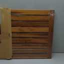 Utoplike (24"x18") Teak Wood Bath Mat, Shower Mat for Bathroom, Wooden Floor Mat Square Large for Spa Home or Outdoor (Small)