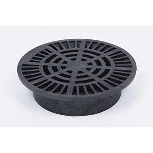 StormDrain 3" Outdoor Round Drain Grate Cover - Fits 3" Sewer and Drain Pipe and Fittings, Triple Wall Pipe and Corrugated Landscape Pipe - Superior Strength and Durability, Black