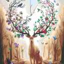 Ravensburger Relax CreArt Magnificent Encounter Canvas Paint by Numbers Kit | Perfect DIY Art Gift for Adults, Stress Relief, and Creative Hobby