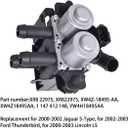 WFLNHB YW4H18495AA XR822975 XW4Z18495AA 5-Port Heater Control Water Valve HVAC Vacuum Solenoid Valve Replacement for Ford Thunderbird Jaguar S-Type Lincoln LS