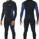 Wetsuit, 5/4mm Upgrade CR Neoprene Wetsuits for Men and Women, Ideal Thermal Wet Suit in Cold Water, Front Zip for Surfing Snorkeling Diving Swimming, Size L