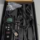 Wireless Dog Fence, Electric Fence for Dogs,Training Collar with Remote Control 3800FT Range, Portable Dog Perimeter Collar with 3 Training Mode Flash Light & Waterproof Matte Black 2 Pack