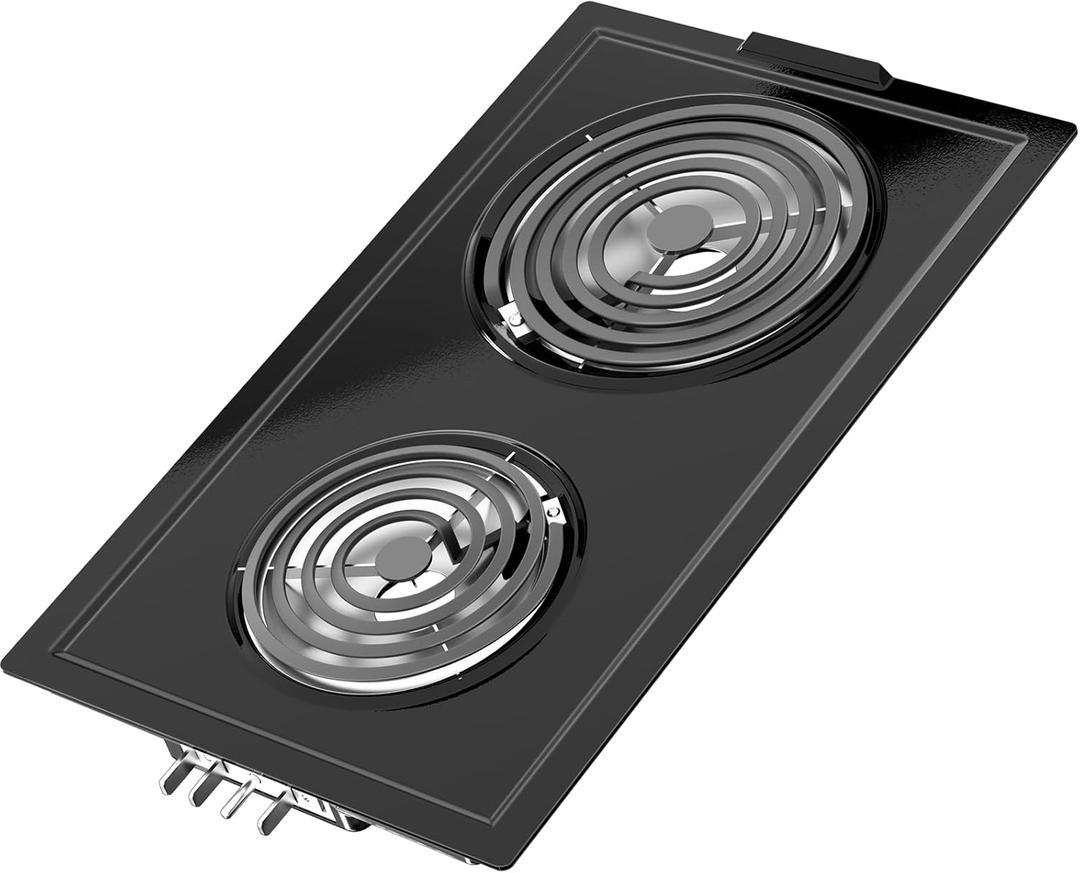 Upgraded JEA7000ADBA Coil Element Cartridge Compatible with Jenn Air Cooktop Replacement Parts Range Stove Cartridge For Whirlpool Electric Burner Cartridge JEA7000ADB With Drip Pans