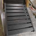 POLYWOOD NCC2280MA-P Nautical Arms Chaise, Black