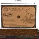 Bark Potty Standard Dog Potty Training Box - Disposable, Long-Lasting Pee Pad Litter Replacement - Leak Resistant, Multi-Use, Odor Neutralizing, Indoor/Outdoor Toilet Tray