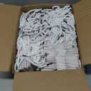 100Pcs Thickened White Mini Gift Bags with Handle, 3.9 x 4.7 x 2.4 Inch Small Paper Goodie Shopping Bags, Small Gift Bag Bulk for Birthday Parties, Business Parties and Christmas Gifts Packaging