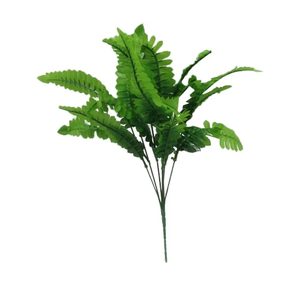 Cabilock 2pcs Heads Simulation Artificial Plants Fake Grass Greenery Succulents Plants Decor Tropical Leaves Decoration