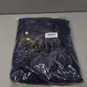 WOOSEA Women Sleeveless V Neck Split Evening Cocktail Long Dress Navy Blue, XL