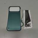 Magnetic Ultra Thin Frosted Designed for iPhone 17 Pro Max Frameless Case 6.9 inch [Compatible with MagSafe] Slim Minimalist Lightweight Matte Hard Cover Protective Borderless Case-Dark Green