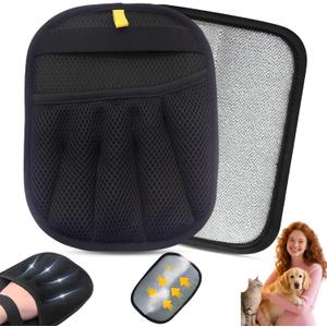 Pet Hair Remover Glove - Reusable Electrostatic Five-Finger Gloves for Cat/Dog Hair Removal on Furniture, Carpet & Clothes (1PCS)