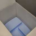 50 Pack (100-Piece) 32 oz Meal Prep Containers Reusable with Lids 3-Compartment, To Go Take Out Plastic Food Storage Containers, Sturdy Leakproof Food Safe, Microwave Freezer Dishwasher Safe, Blue