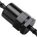 5/16" Billet Inline Fuel Filter 30 Micron Aluminum Black