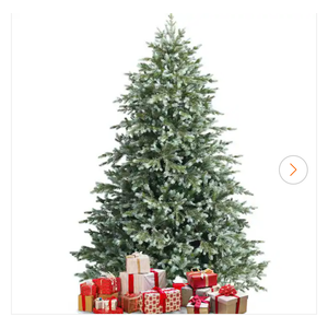 7ft Artificial Christmas Tree Spruce Hinged w/1260 Mixed PE & PVC Tips
