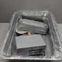 URPOWER Stainless Steel Cat Litter Box with Lid Extra Large Enclosed Litter Box for Cats Non-Sticky Metal Pan with High Sided Enclosure & Scoop, Front & Top Entry, Anti-Leakage, Easy Cleaning (XL, Gray)