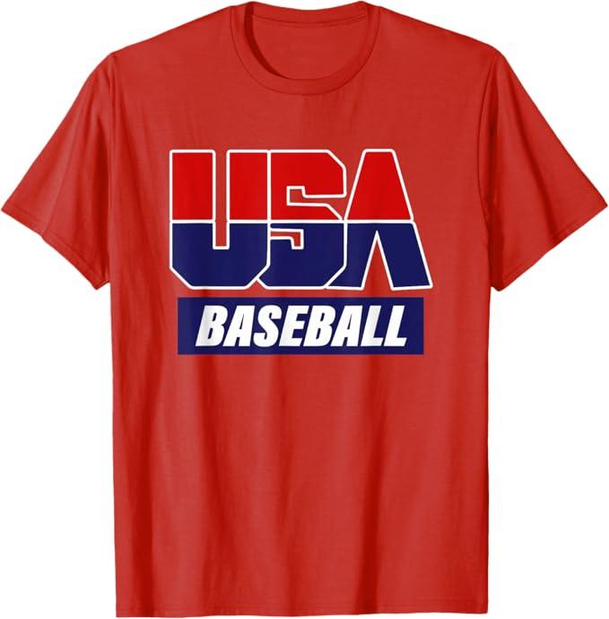 Baseball 2024 USA T-Shirt, Size M