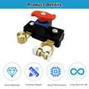 Car Battery Power Cut-Off Switch Breaker, Pure Copper Stable Transmission High Conductivity Disconnect Switch Smart Battery Disconnect for Car Truck Boat Rv Supplies