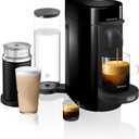 Nespresso VertuoPlus Coffee and Espresso Machine by De'Longhi with Milk Frother, Ink Black