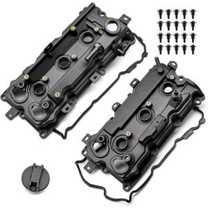 Engine Valve Covers Left & Right with Gaskets & Bolts for Nissan Maxima 09-14 16-17, Murano 15-17, Altima 15-18, Pathfinder 15-16, for Infiniti QX60 15-16 3.5L Replace 13264-9N00A 13264-9N00B