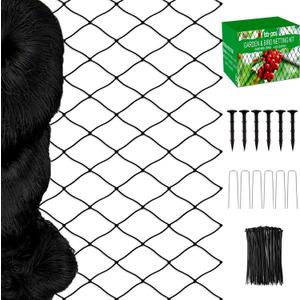 Bird Netting - 3/4" Mesh Net, 50x100ft Heavy Duty Nylon for Garden Protection, Poultry and Chicken Coop, Fruit Trees, Orchards Against Squirrels, Deer, Hawk