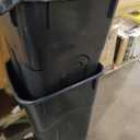 United Solutions 32 Gallon Wheeled Outdoor Garbage Can with Attached Snap Lock Lid and Heavy-Duty Handles, Black, Heavy-Duty Construction, Perfect Backyard, Deck, or Garage Trash Can, 2 Pack