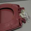 Bemis Classic Colors Slow Close Toilet Seat, Easy Clean Hinges and Durable Plastic Seat, Made in USA, Round, Raspberry
