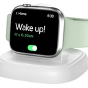 NEWDERY Charger Stand for Apple Watch, Portable Watch Charger for iWatch with USB C Cable,Fast Charging,Wireless Charging Station for iWatch Series 10/9/8/7/6/Ultra/5/3/2/SE, White