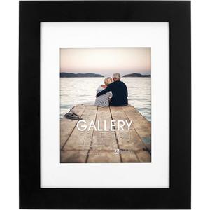 Malden International Designs Black Manhattan 8x10/11x14 Bevel Matted Photo Frame