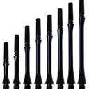 NineDartOut.us Fit Shaft Gear - Black Slim Spinning (#2 - Short (18.0mm))