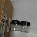 48 Pack 4 oz Plastic Spice Jars with Black Flip Caps and Labels Clear Mini Seasoning Bottles Round Empty Spice Containers for Pepper Herbs Crafts