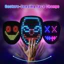 QAQ LED Mask Light Up Mask with Gesture Sensing, Cool Stuff Toys Gifts for Boys Girls, Cool Toys Gifts for Halloween Costumes Christmas Birthday Party