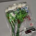 20PCS Tulips Artificial Flowers Faux Silk Tulip Stems Fake Flowers Bouquets for Vase Wedding Home Decoration White