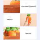 Carrot Snuffle Mat for Dogs, Interactive Dog Plush Puzzle Toys, 2 in 1 Non-Slip Nosework Feed Games, Pet Stress Relief with 12 Carrots