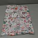 Christmas Microfiber Scrub Top, 100% Polyester, Brushed Fabric, Red (2X)