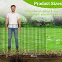 5 Panels No Dig Decorative Outdoor Garden Fence for Yard, 40 in(H) X 11.8 ft(L) Animal Barrier Fencing Rustproof Metal Wire Panel Border for Dog, Rabbits, and Patio Temporary Ground Stakes