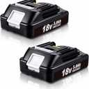 VANTTECH 2Packs 3.0Ah 18V BL1830B Replacement for Makita 18 Volt Battery BL1820B-2 BL1830B-2, Compatible with Makita BL1815 BL1820 BL1830 BL1830B 1840B 1850B BL1860B