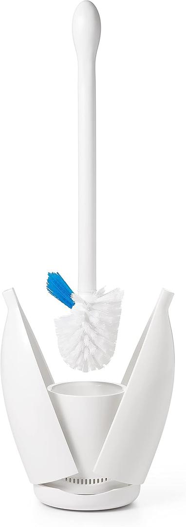 OXO Good Grips Toilet Brush, White, 5"L x 5"W x 18.5"H